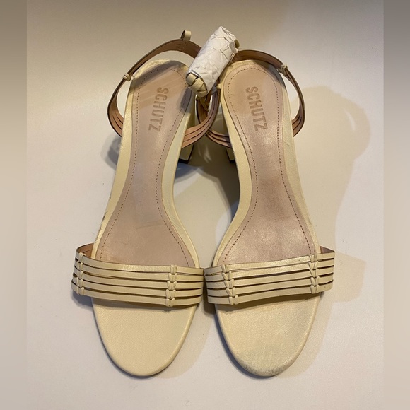 Schutz Najila Ankle Wrap Leather Heeled Sandals Doesn't have one of the straps** - Picture 9 of 10